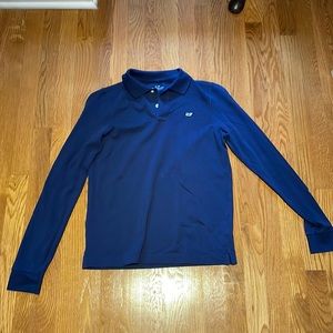Vineyard Vines Navy Long Sleeve Polo Youth Large